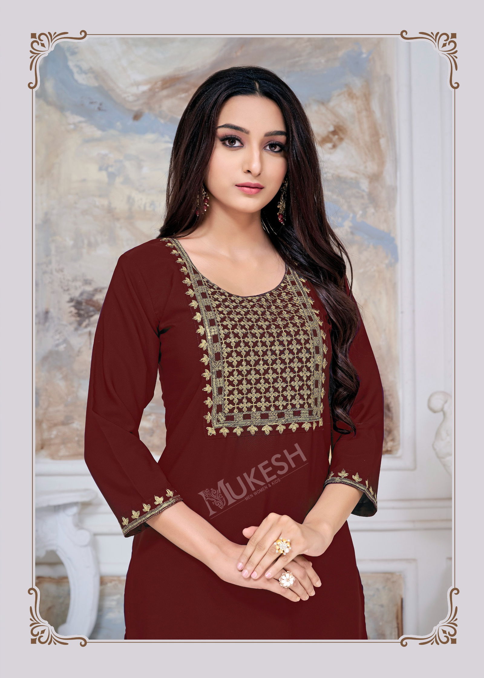 Ankita By Banwery Rayon Embroidery Kurti Wholesale Clothing Suppliers In India